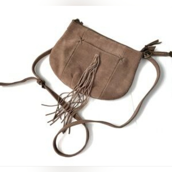 Lucky Brand Handbags - Lucky Brand Nela Suade Crossbody Purse